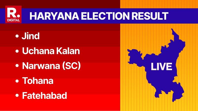 Jind, Uchana Kalan, Narwana (SC), Tohana Election Result 2024 LIVE