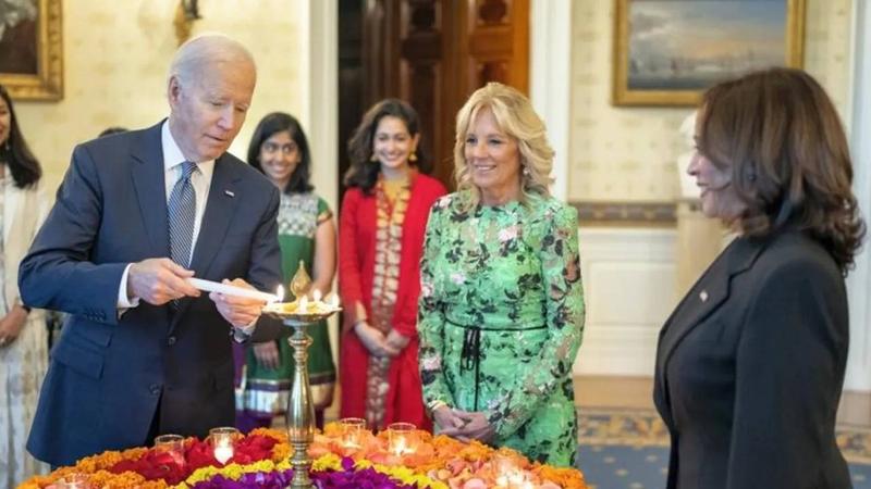 Joe Biden and Kamala Harris celebrated Diwali