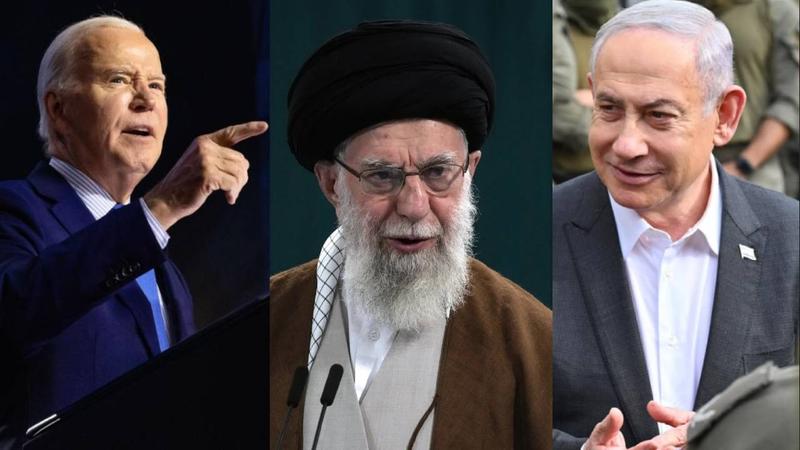 Joe Biden-Benjamin Netanyahu-Ali Khamenei