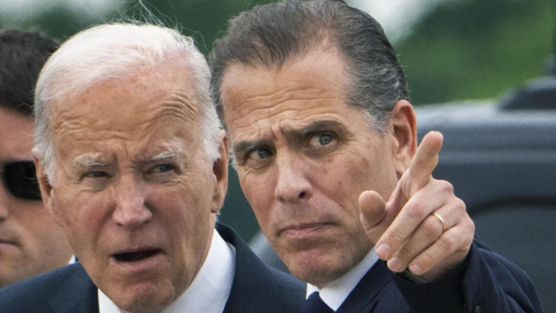 Joe Biden with son Hunter Biden