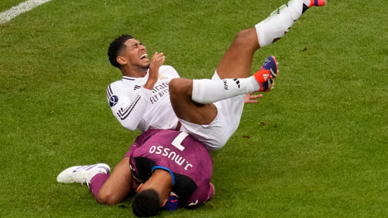 Jude Bellingham in action for Real Madrid in the UEFA Super Cup 2024 vs Atalanta