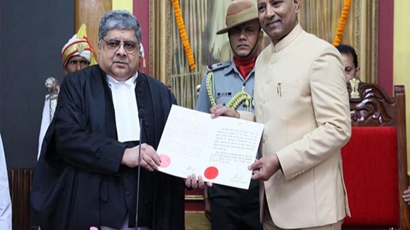 Justice Indra Prasanna Mukerji sworn in as Chief Justice of Meghalaya High Court