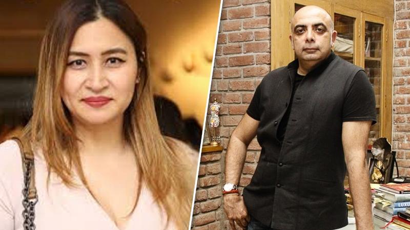 Jwala Gutta (L), Tarun Tahiliani 