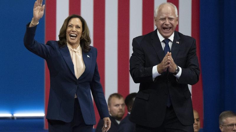 Kamala Harris and Tim Walz