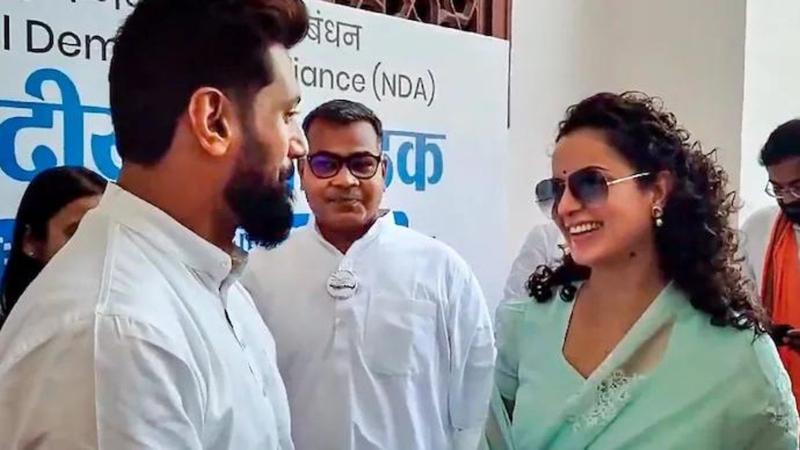 Kangana Ranaut and Chirag Paswan