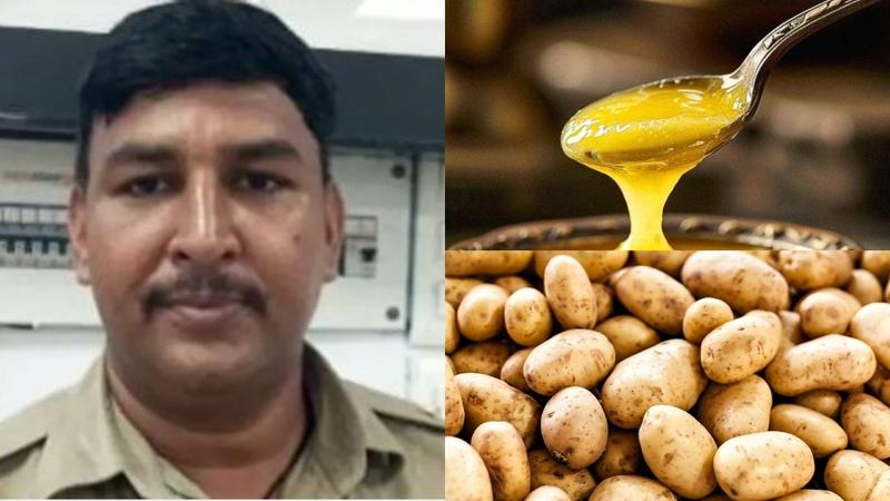 kannauj police officer demands 5kg potatoes bribe