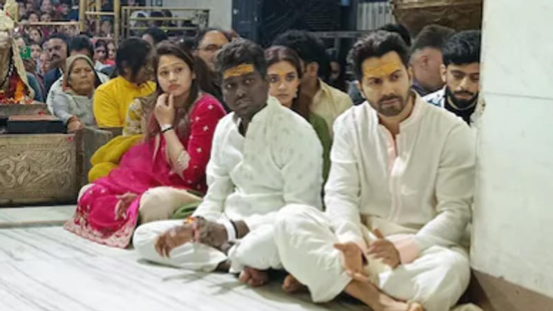 keerthy suresh and varun dhawan in ujjain