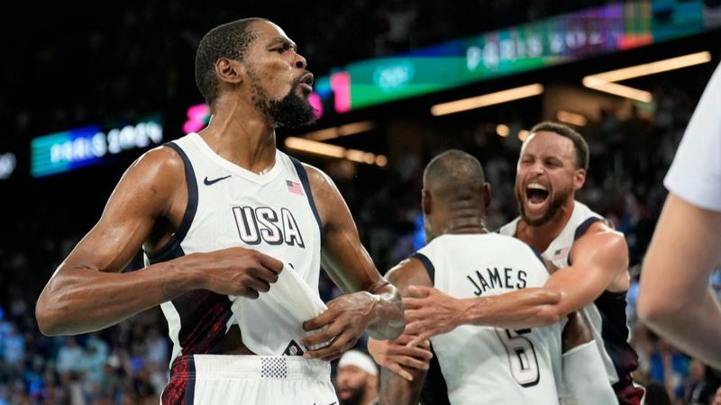 Kevin Durant has a go at fans at Paris Olympics