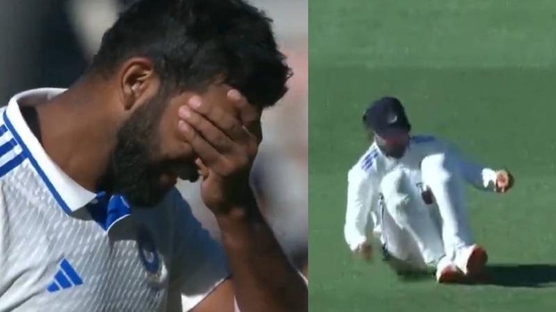 kl rahul takes catch with feet but jasprit bumrah bowled no ball 