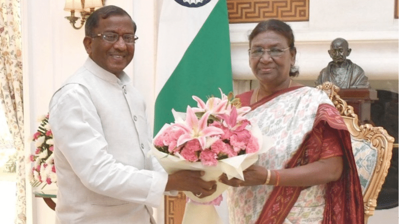 Lakshman Prasad Acharya & Droupadi Murmu