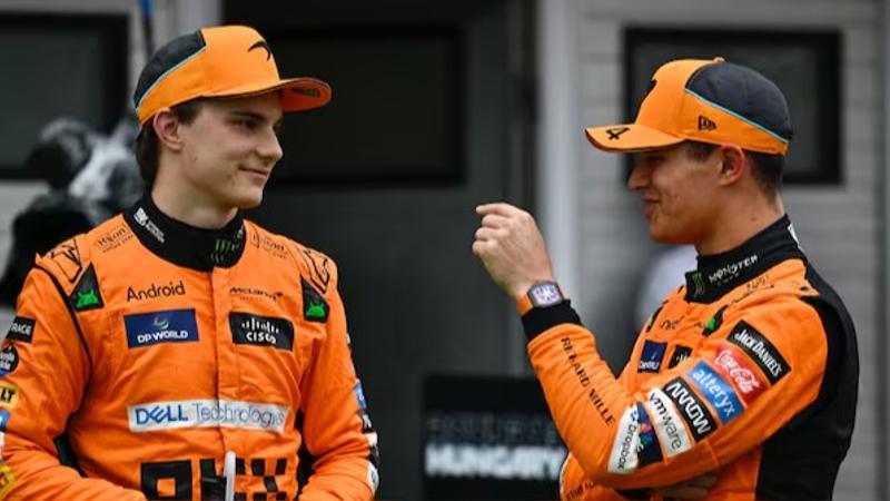 Lando Norris and Oscar Piastri