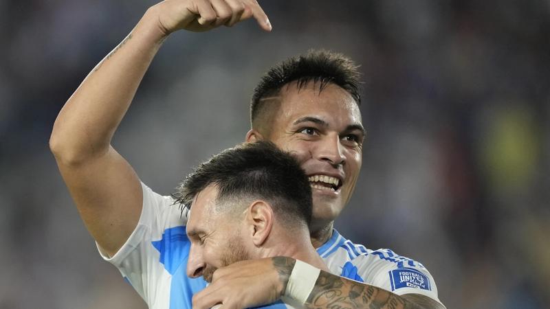  Lautaro Martinez and Lionel Messi