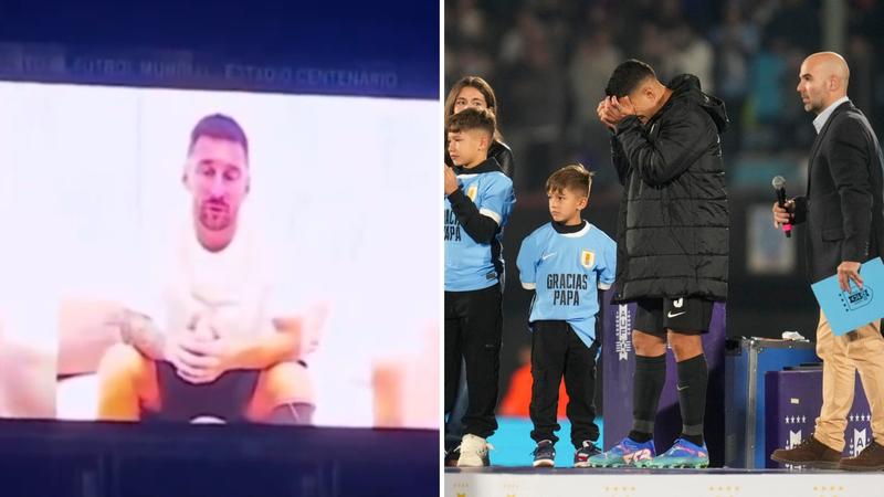 Lionel Messi's emotional tribute for Luis Suarez