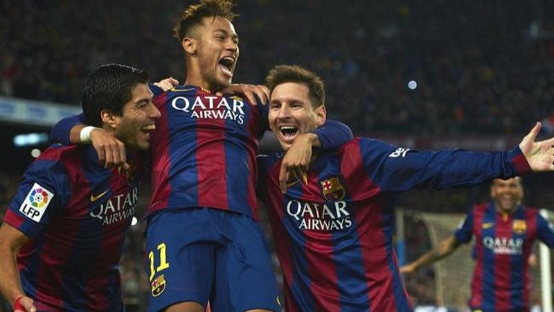 Luis Suarez, Neymar Jr and Lionel Messi