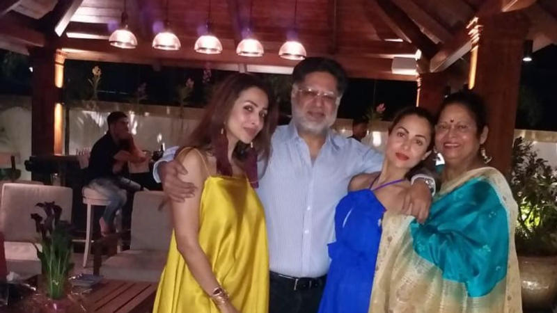  Malaika Arora with her mother Joyce, sister Amrita and dad Anil