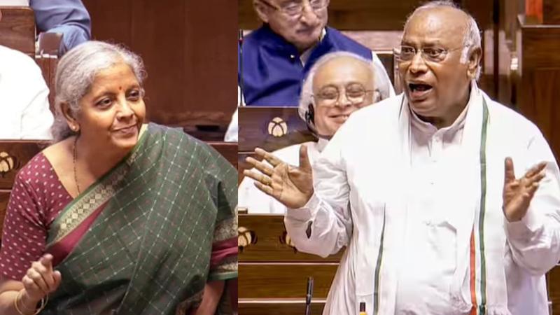 mallikarjun kharge and nirmala sitharaman