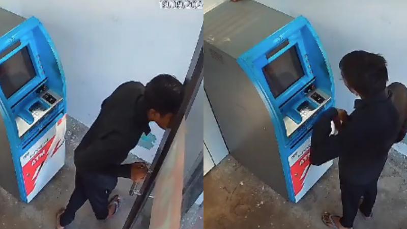 Man Flee With Rs 1.5 Lakh from ATM in Hamirpur