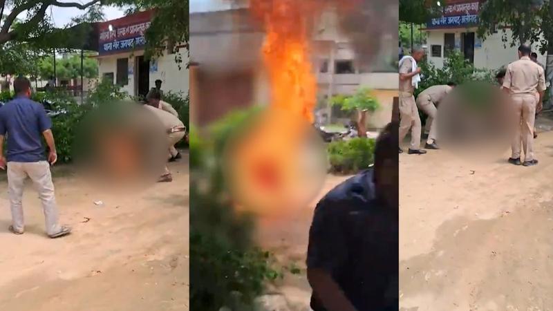 Man sets his mother on fire in UP's Aligarh