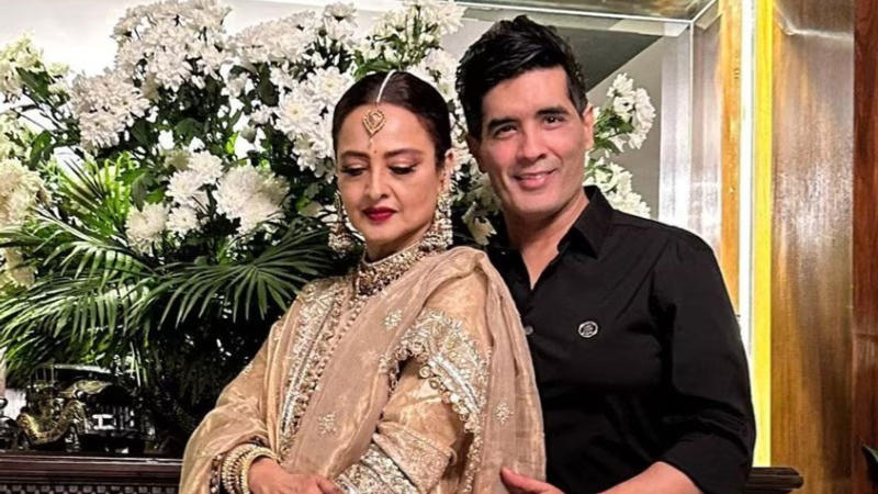 Manish Malhotra with Rekha