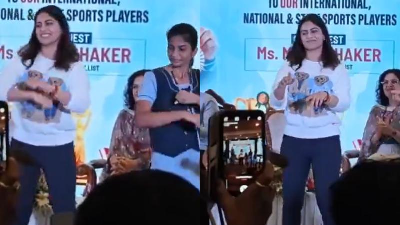 Manu Bhaker Dance video Goes Viral