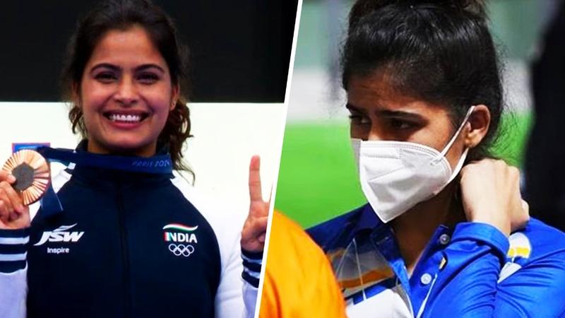 Manu bhaker in paris Olympics AND Tokyo Olympics