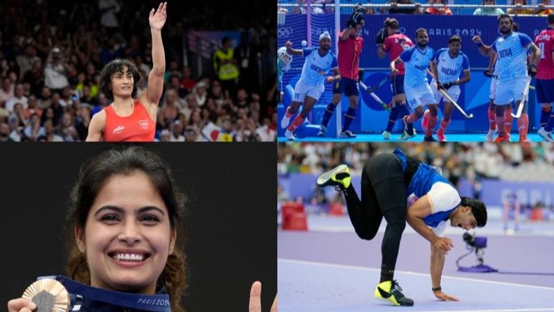 manu Bhaker, Vinesh Phogat, Neeraj Chopra and Indian Hockey Team