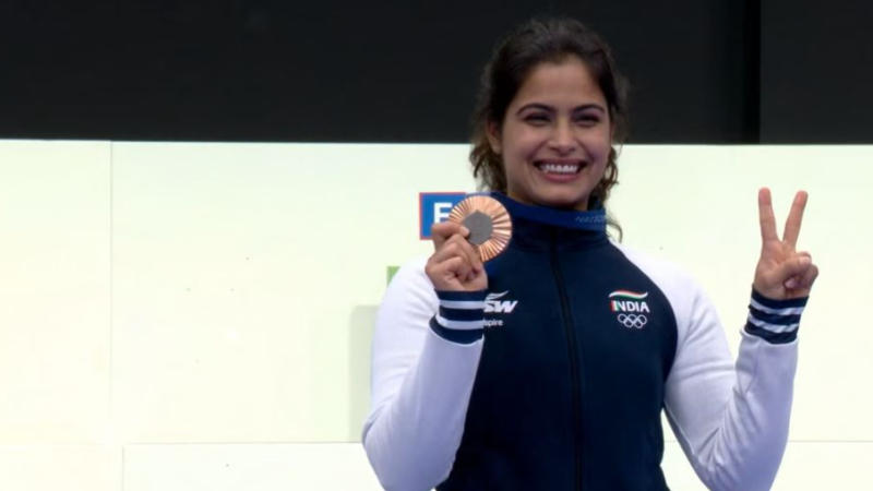 Manu Bhaker wins Bronze at Paris Olympics