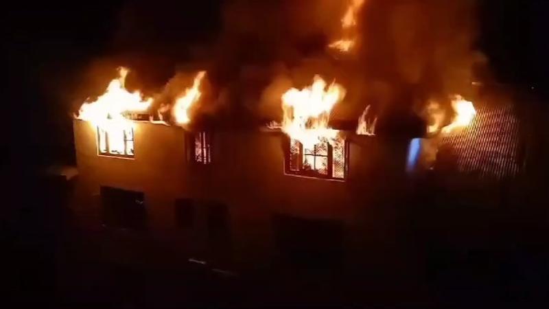 Massive fire in house in Kupwara