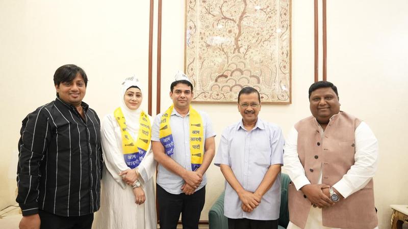  Matin Ahmed son and daughter-in-law join AAP