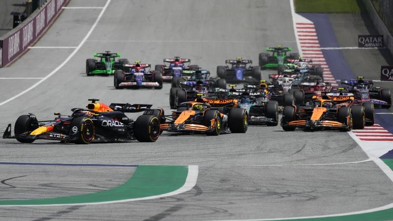 Max Verstappen holds off McLaren to win Austrian GP sprint race