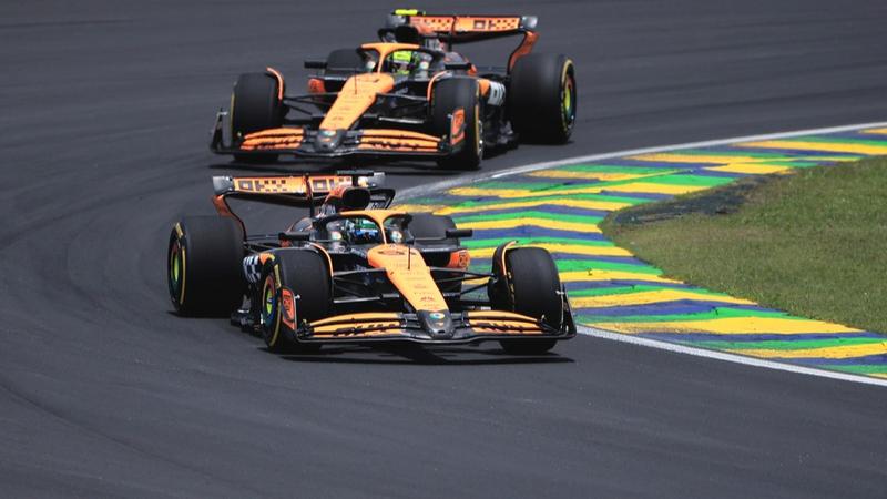 McLaren's Oscar Piastri and Lando Norris at Interlagos sprint