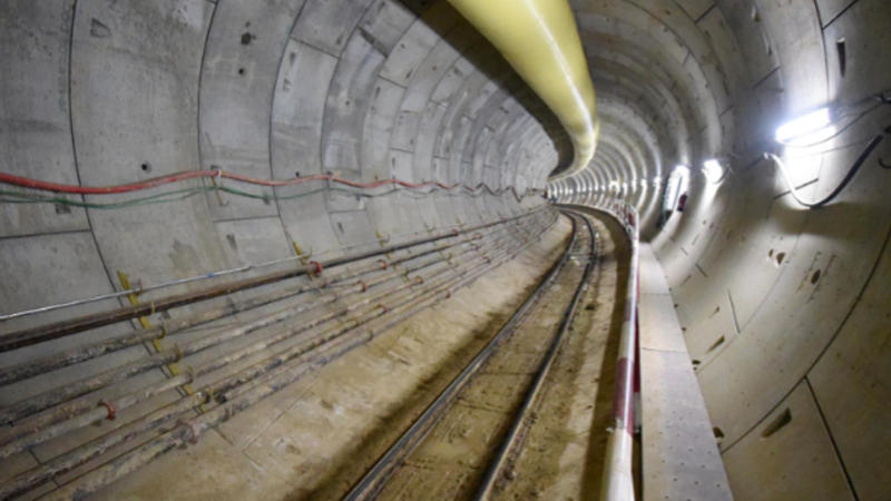 metro tunnel on the north–south corridor of the Blue Line of Patna Metro