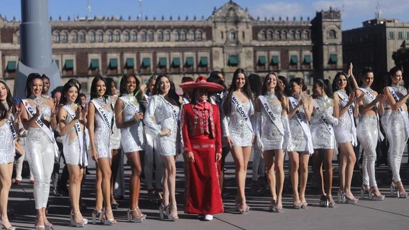 Miss Universe 2024 participants in Mexico City 