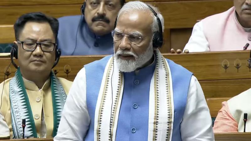 pm modi in lok sabha