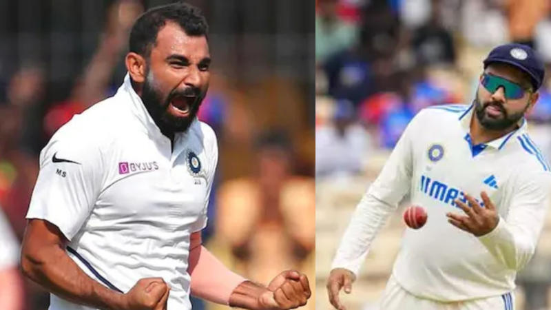 Mohammed Shami and Rohit Sharma 