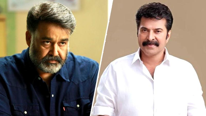 Mohanlal (L), Mammootty (R)