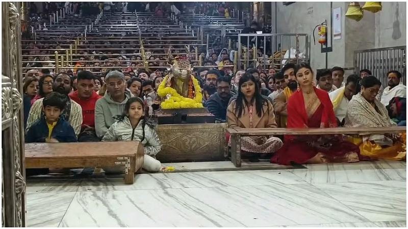 Mouni Roy at Mahakaleshwar Temple in Ujjain