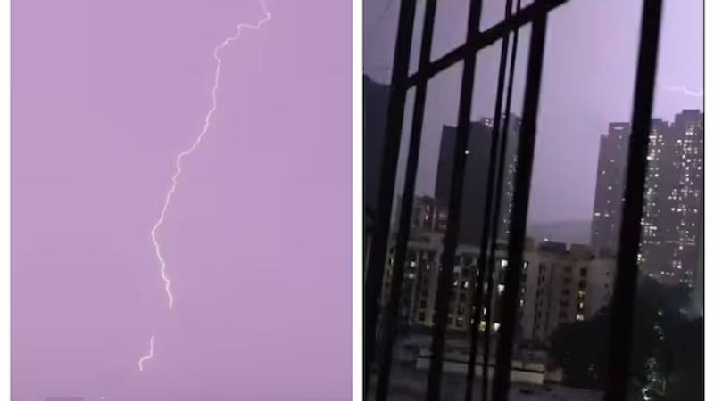 Mumbai Weather, Mumbai thunderstorm, Mumbai lightning