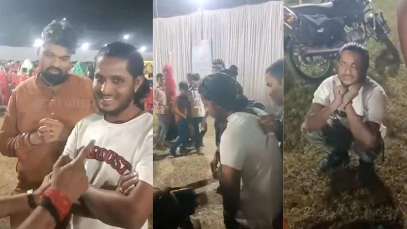 Muslim man caught in garba pandal, ujjain