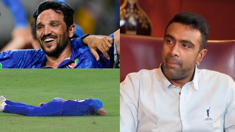 Gulbadin Naib's EPIC response to Ashwin on 'cramp' moment