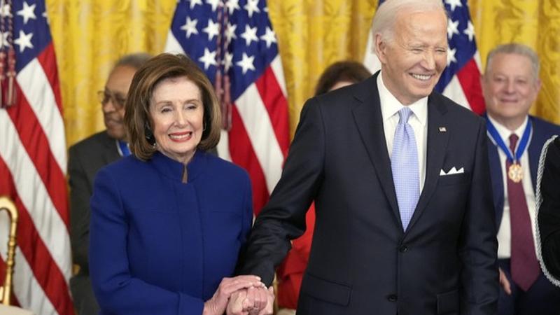 Nancy Pelosi and Joe Biden 