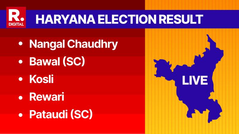 Nangal Chaudhary, Bawal, Kosli, Rewari, Pataudi Election Result Live