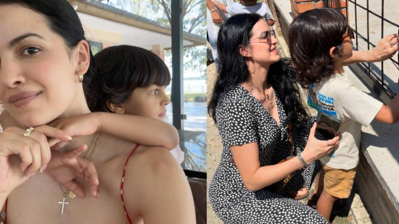 Natasa Stankovic with son Agastya 