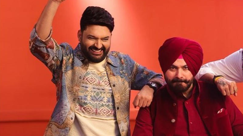 Navjot singh Sidhu with Kapil Sharma.