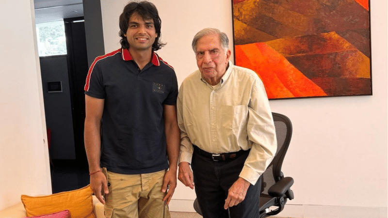 Neeraj Chopra and Ratan Tata