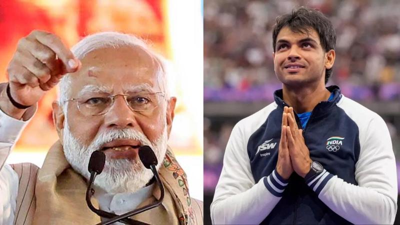 neeraj chopra fed mothers handmade churma to prime minister narendra modi