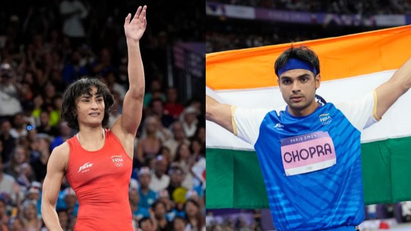 Neeraj Chopra, Vinesh Phogat 