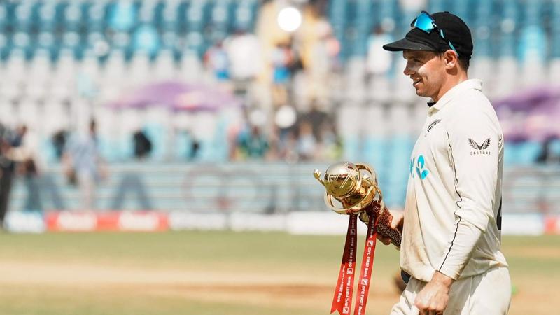 New Zealand Captain tom latham overwhelmed after the historic 3-0 win over india 