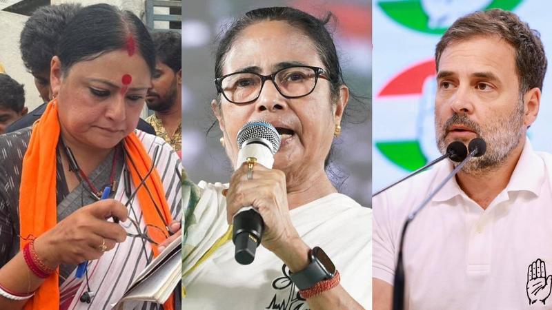 Agnimitra Paul, Mamata Banerjee and Rahul Gandhi