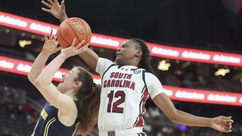 No. 1 South Carolina avoids major upset